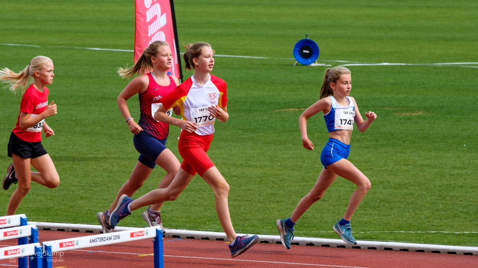 Minke tijdens de 1000m