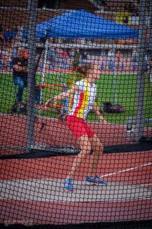 Julia bij discus