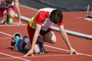 Olaf klaar voor de start